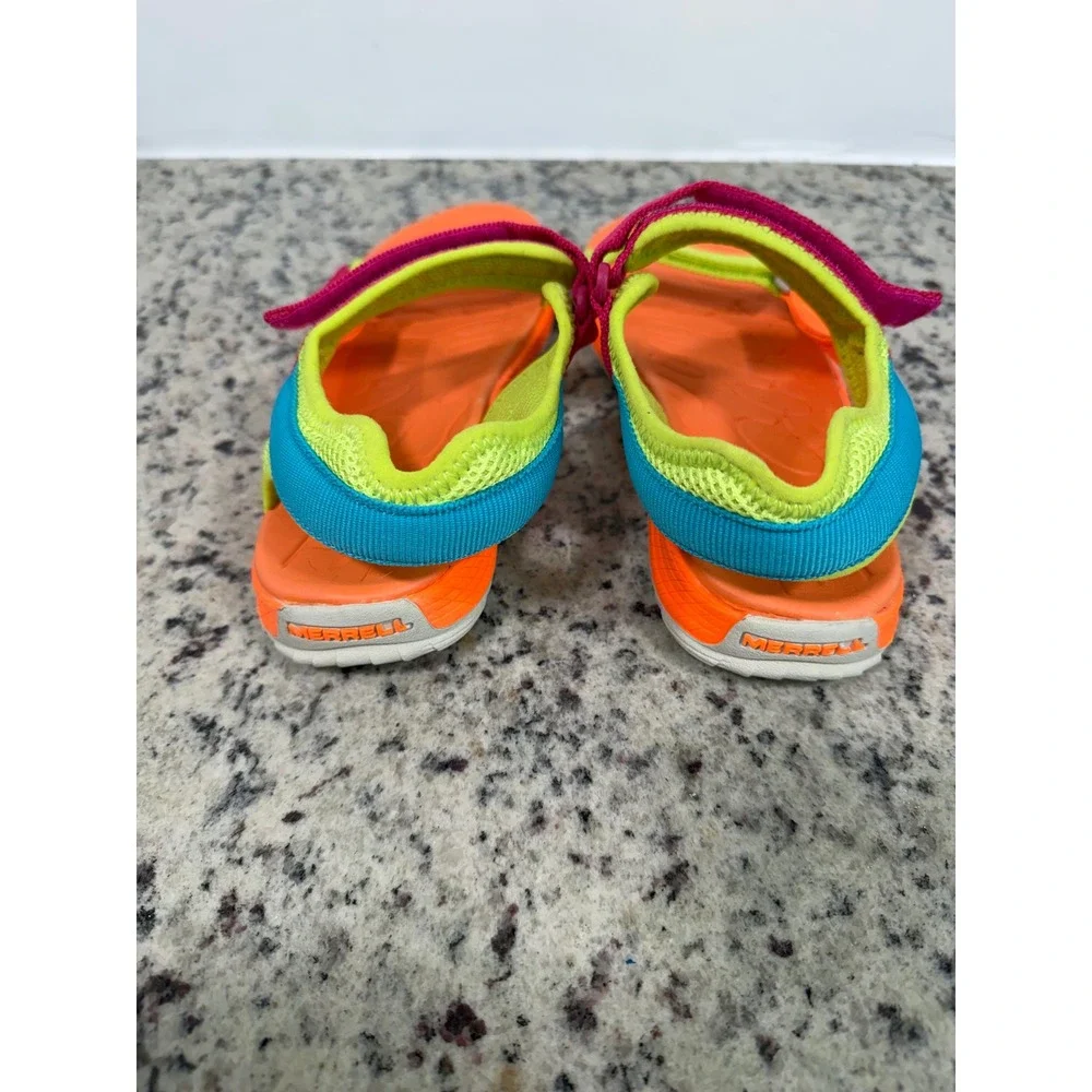Merrell Kids Athletic Sandals Orange Pink Lime Green MK164949‎ Size 5M